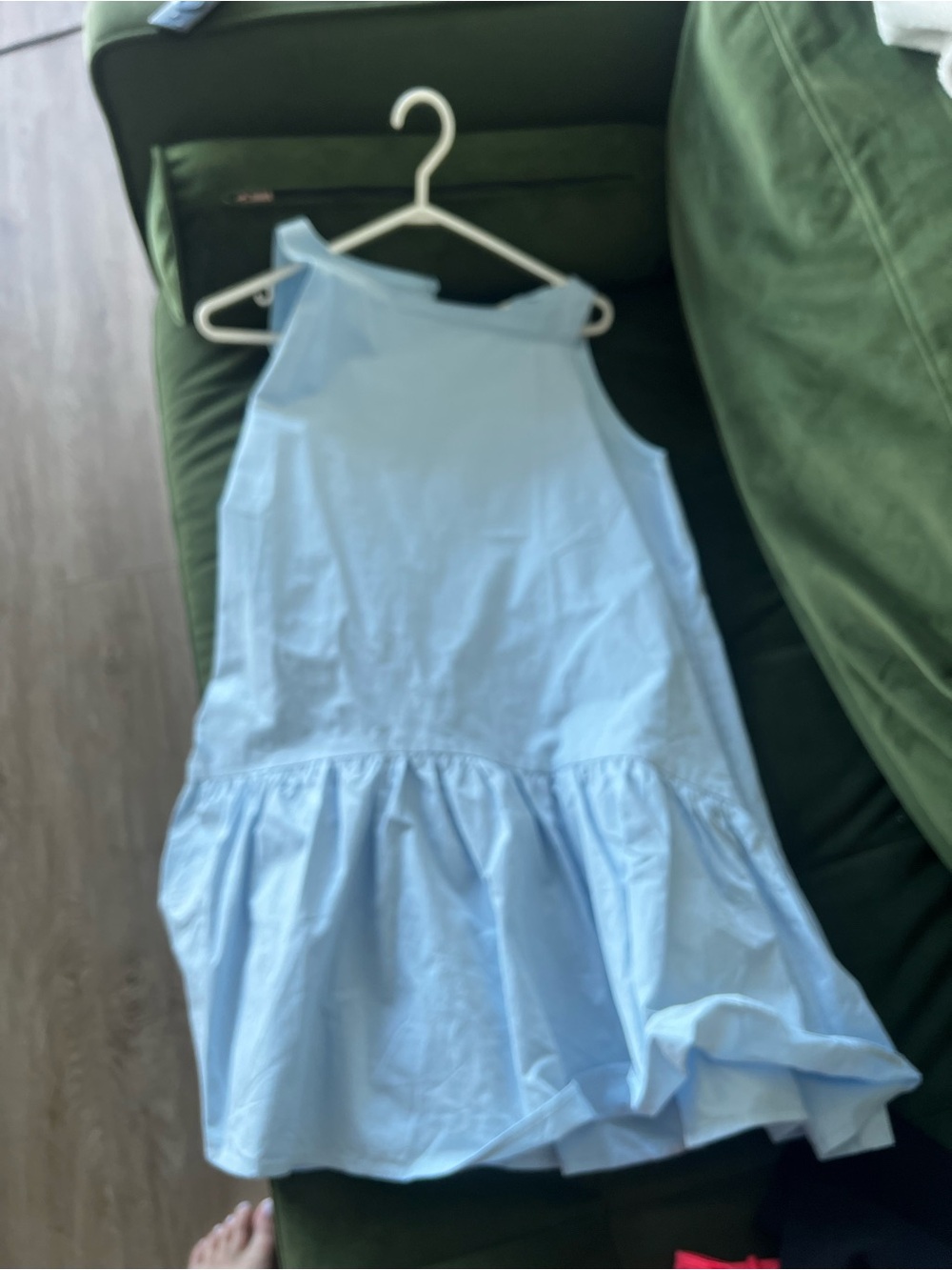 DISSH Light Blue Ruffle Hem Girls' Dress